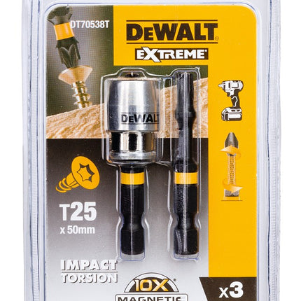 DeWALT Impact torsion 2x Torx 50mm + 1"maglock DT70538T
