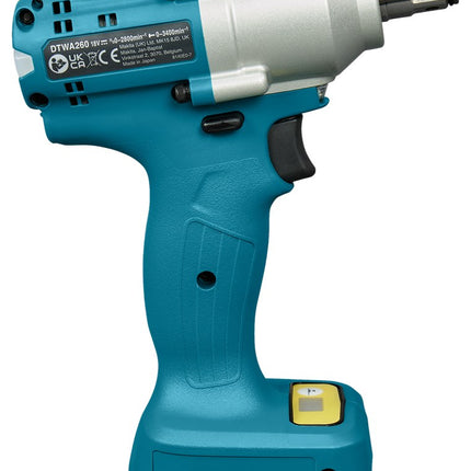 MAKITA DTWA260Z SLAGMOERSLEUTEL 18V     INSTELBAAR 260NM
