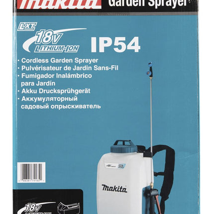 Makita DUS158Z LXT 18V Ruggedragen Drukspuit 15 Liter