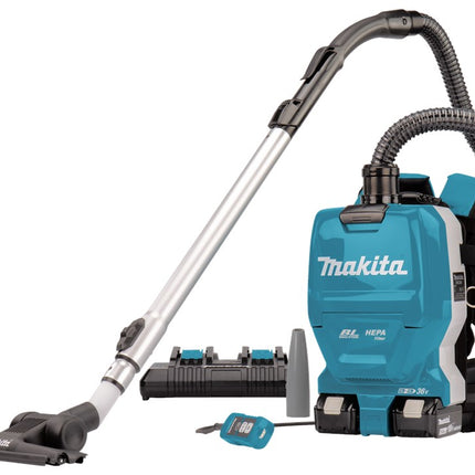 Makita DVC261TX22 2X18V Rugstofzuiger voor Schoonmaak