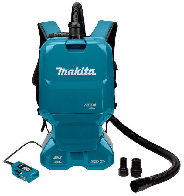 Makita DVC665ZU 2X18V Rugstofzuiger