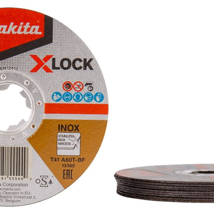 Makita Doorslijpschijf X-LOCK 125X1,2X22,23mm RVS – E-00418
