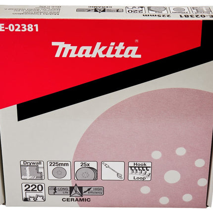 Makita Schuurschijf 225mm K220 Velcro – E-02381