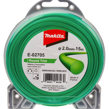 Makita Maaidraad 2,0mm 15M - Rond O.A T.b.v. DUR181 2,0X15M Rnd – E-02705