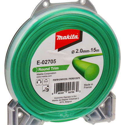 Makita Maaidraad 2,0mm 15M - Rond O.A T.b.v. DUR181 2,0X15M Rnd – E-02705