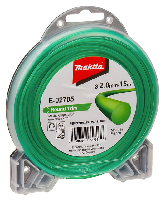 Makita Maaidraad 2,0mm 15M - Rond O.A T.b.v. DUR181 2,0X15M Rnd – E-02705