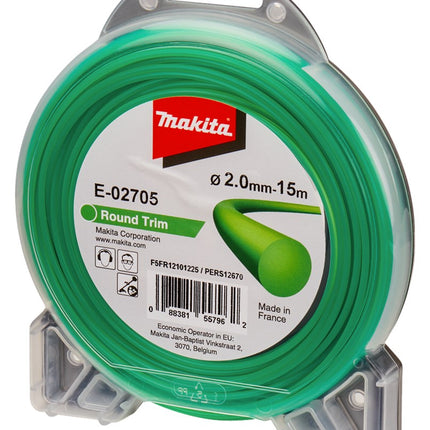 Makita Maaidraad 2,0mm 15M - Rond O.A T.b.v. DUR181 2,0X15M Rnd – E-02705