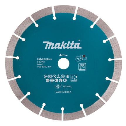 Makita Diamantschijf 230X22,23X2,4mm 230X22,2mm – E-02967