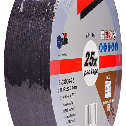 Makita Doorslijpschijf 230X22,23X2,0mm RVS 25st 230X2,0mm 25ST. – E-03006-25
