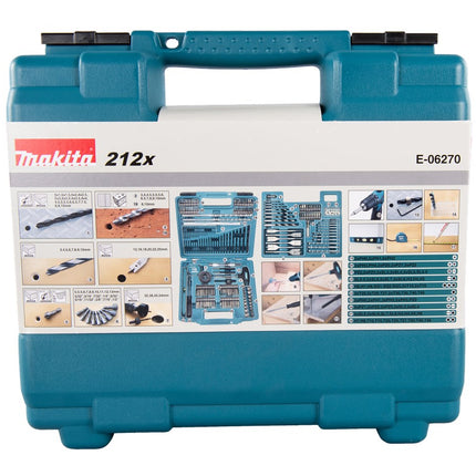 Makita BOOR-/schroefbitset 212-Delig – E-06270
