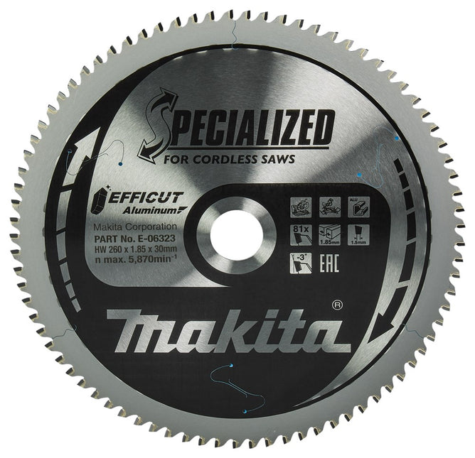 Makita HM ZAAGBLAD 260X30X1,85MM 81T - E-06323