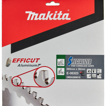 Makita HM ZAAGBLAD 260X30X1,85MM 81T - E-06323