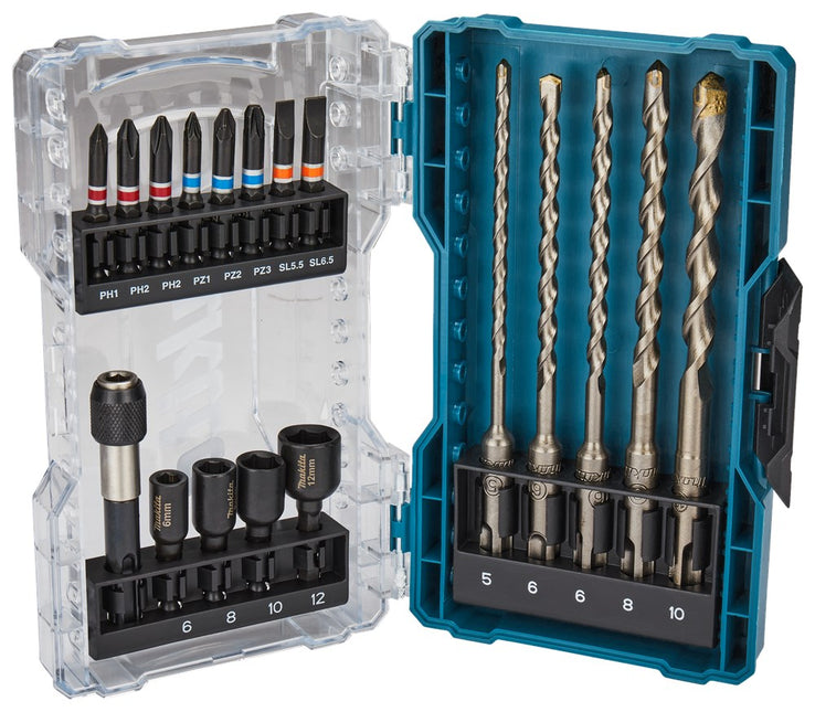 Makita BOOR-/DOP-/SCHROEFBITSET 18-DELIG