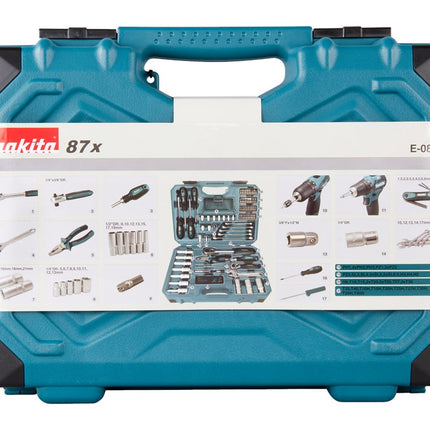 Makita Handgereedschapset 87-Delig 87 Delig – E-08458
