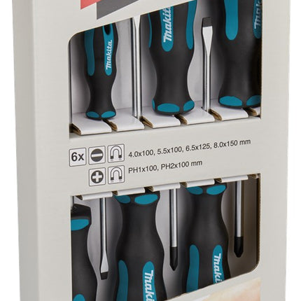 Makita Schroevendraaierset 6-Delig Schroevendraaier Set 6-DLG – E-10506