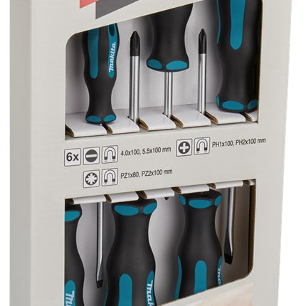 Makita Schroevendraaierset 6-Delig Schroevendraaier Set 6-DLG – E-10528