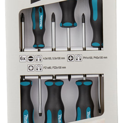 Makita Schroevendraaierset 6-Delig Schroevendraaier Set 6-DLG – E-10528