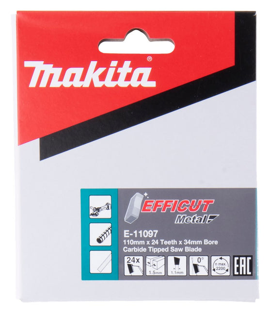Makita Cirkelzaagblad Betonstaal 110X15mm 24T – E-11097