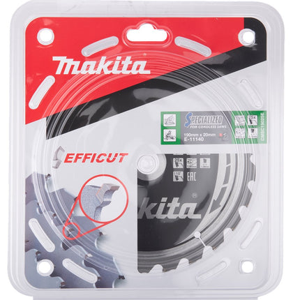 Makita HM ZAAG FF 190X20X1,85 25T Afkortzaagblad Hout Efficut 10G – E-11140