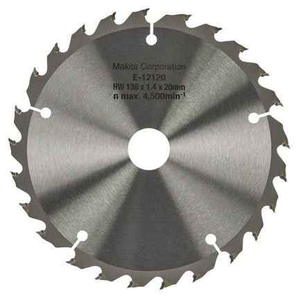 Makita Cirkelzaagblad Hout Efficut Zaagblad 136X20X1,4 25T – E-12120