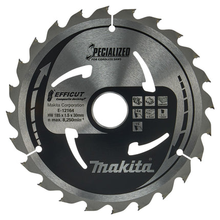 Makita Cirkelzaagblad WPC HM Zaagblad Effi Compo 185X30X24T – E-12164