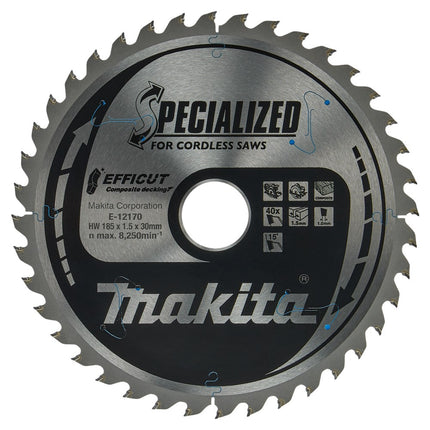 Makita Cirkelzaagblad WPC HM Zaagblad Effi Compo 185X30X40T – E-12170