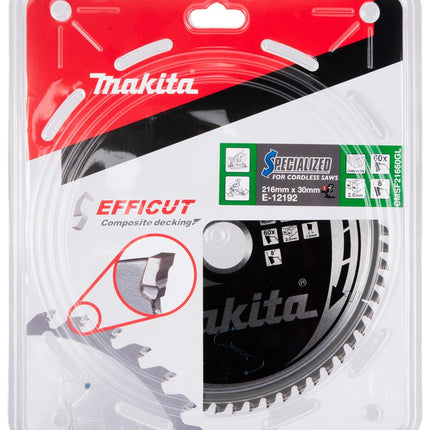 Makita Afkortzaagblad WPC HM Zaagblad Effi Compo 216X30X60T – E-12192