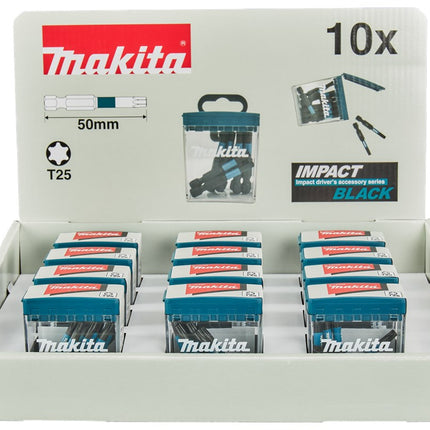 Makita SLAGSCHROEFBIT T25X50MM (DISPLAY 12 STUKS)