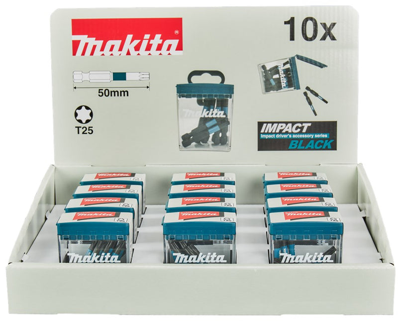Makita SLAGSCHROEFBIT T25X50MM (DISPLAY 12 STUKS)