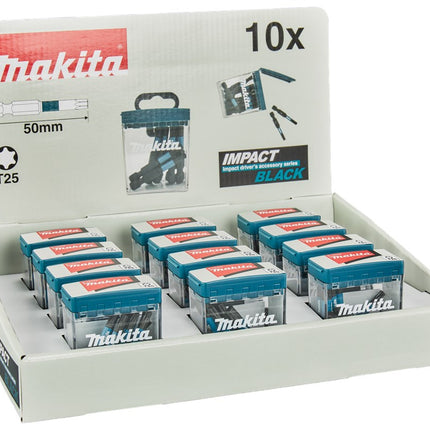 Makita SLAGSCHROEFBIT T25X50MM (DISPLAY 12 STUKS)