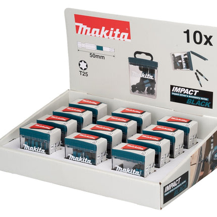 Makita SLAGSCHROEFBIT T25X50MM (DISPLAY 12 STUKS)