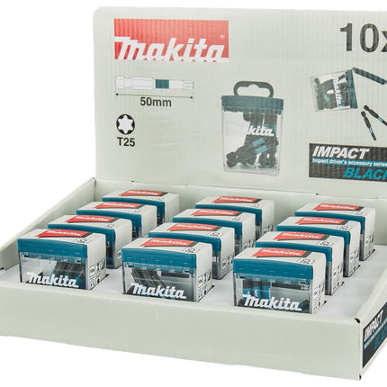 Makita SLAGSCHROEFBIT T25X50MM (DISPLAY 12 STUKS)