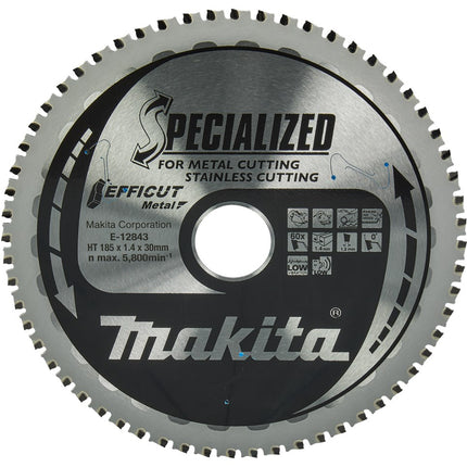 Makita Cirkelzaagblad 185X30X1.4 60T P Efficut Rvs/staal Stl – E-12843