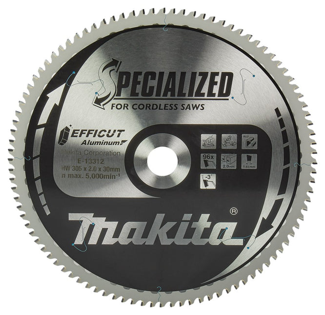 Makita Afkortzaagblad Aluminium Efficut Zaagblad 305X30 96T Alu – E-13312