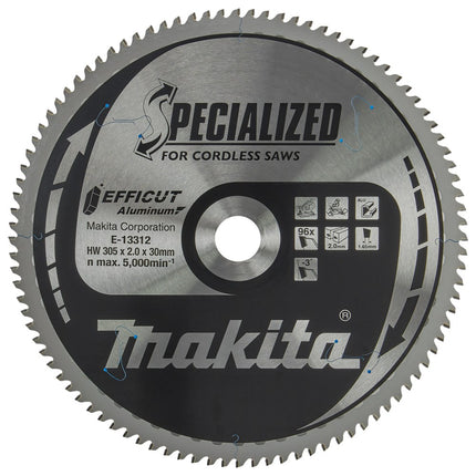 Makita Afkortzaagblad Aluminium Efficut Zaagblad 305X30 96T Alu – E-13312