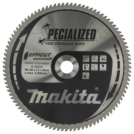 Makita Afkortzaagblad Aluminium Efficut Zaagblad 305X30 96T Alu – E-13312