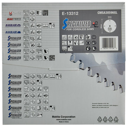 Makita Afkortzaagblad Aluminium Efficut Zaagblad 305X30 96T Alu – E-13312