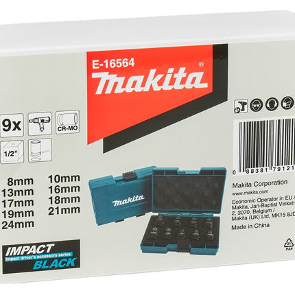 Makita KRACHTDOPSET IMP 1/2 9-DELIG