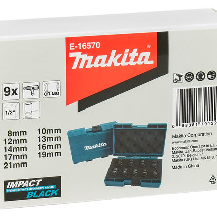 Makita KRACHTDOPPENSET 9-DELIG