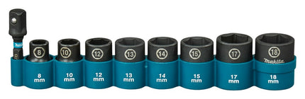 MAKITA KRACHTDOPPENSET 9-DELIG 3/8      IMPACT BLACK