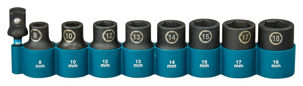 MAKITA KRACHTDOPPENSET 9-DELIG 1/2      IMPACT BLACK