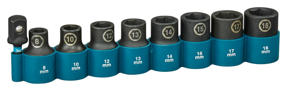 MAKITA KRACHTDOPPENSET 9-DELIG 1/2      IMPACT BLACK