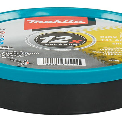 Makita DOORSL.SCH. 125X1,0 RVS 12ST