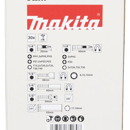 Makita Schroefbitset 30-Delig Impblack – E-22903