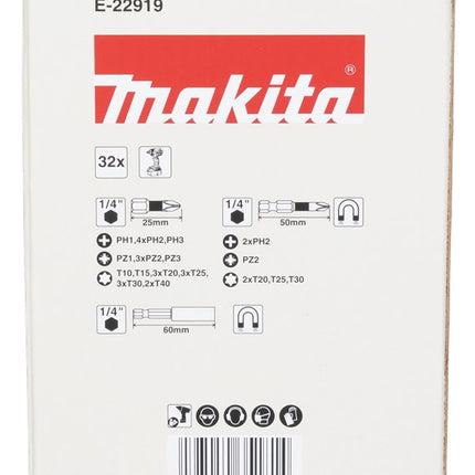 Makita Schroefbitset 32-Delig Impblack – E-22919