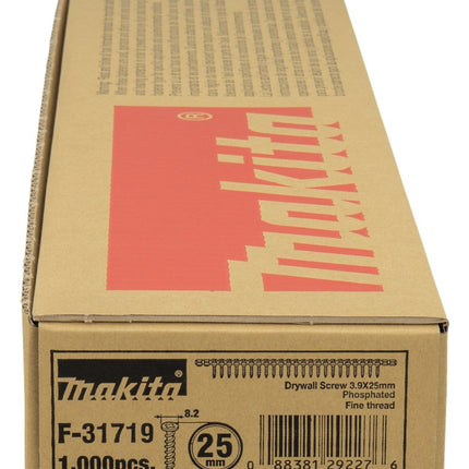 Makita Schroeflint Gipsplaat 3,9X25mm – F-31719