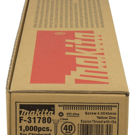 Makita Spaanplaatschroef op BAND 4.0X40 - 1000 stuks – F-31780