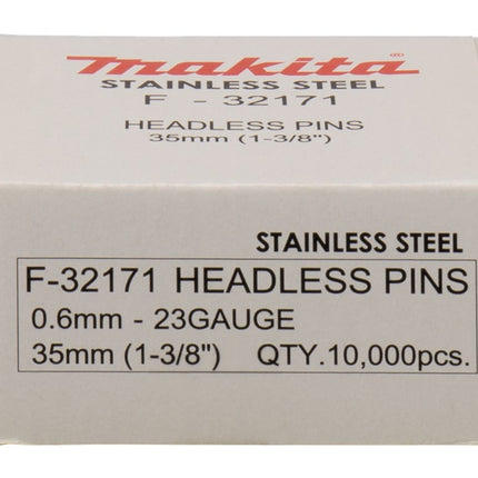 Makita RVS Niet .6X35mm 10.000st 0,6X35mm - stuks – F-32171