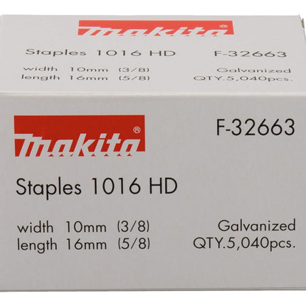 Makita Niet 16mm 10,0X0,6X1,2mm 10,55X0,55X1,15mm – F-32663