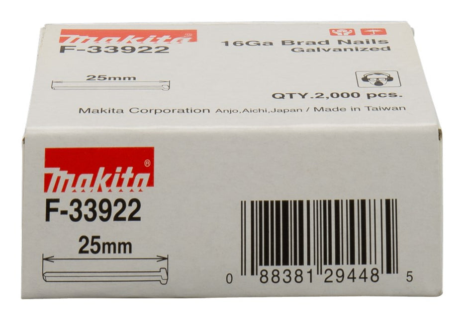 Makita BRAD 25mm 1,3X1,6mm – F-33922